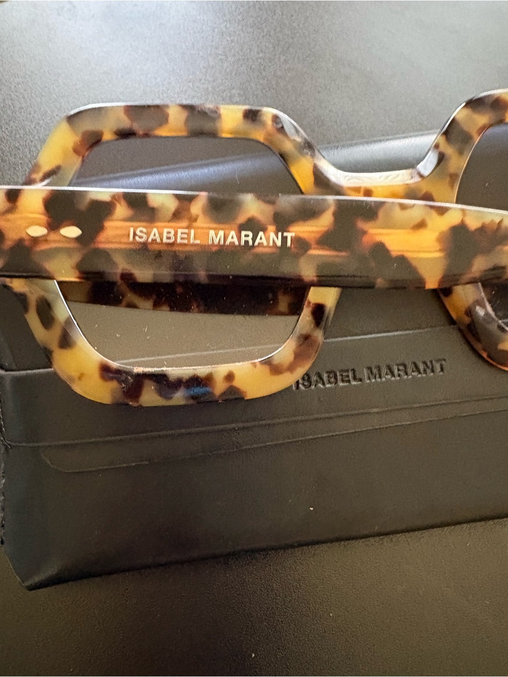 Isabel Marant Tortoiseshell Square Sunglasses with Brown Lenses - Picture 2 of 3